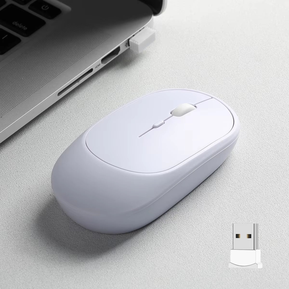 2.4Gh Wireless Gaming Mouse Dual Modes Bluetooth Ultra-Low Power Consumption,Compatible with PC Mac Computers Laptops Mute