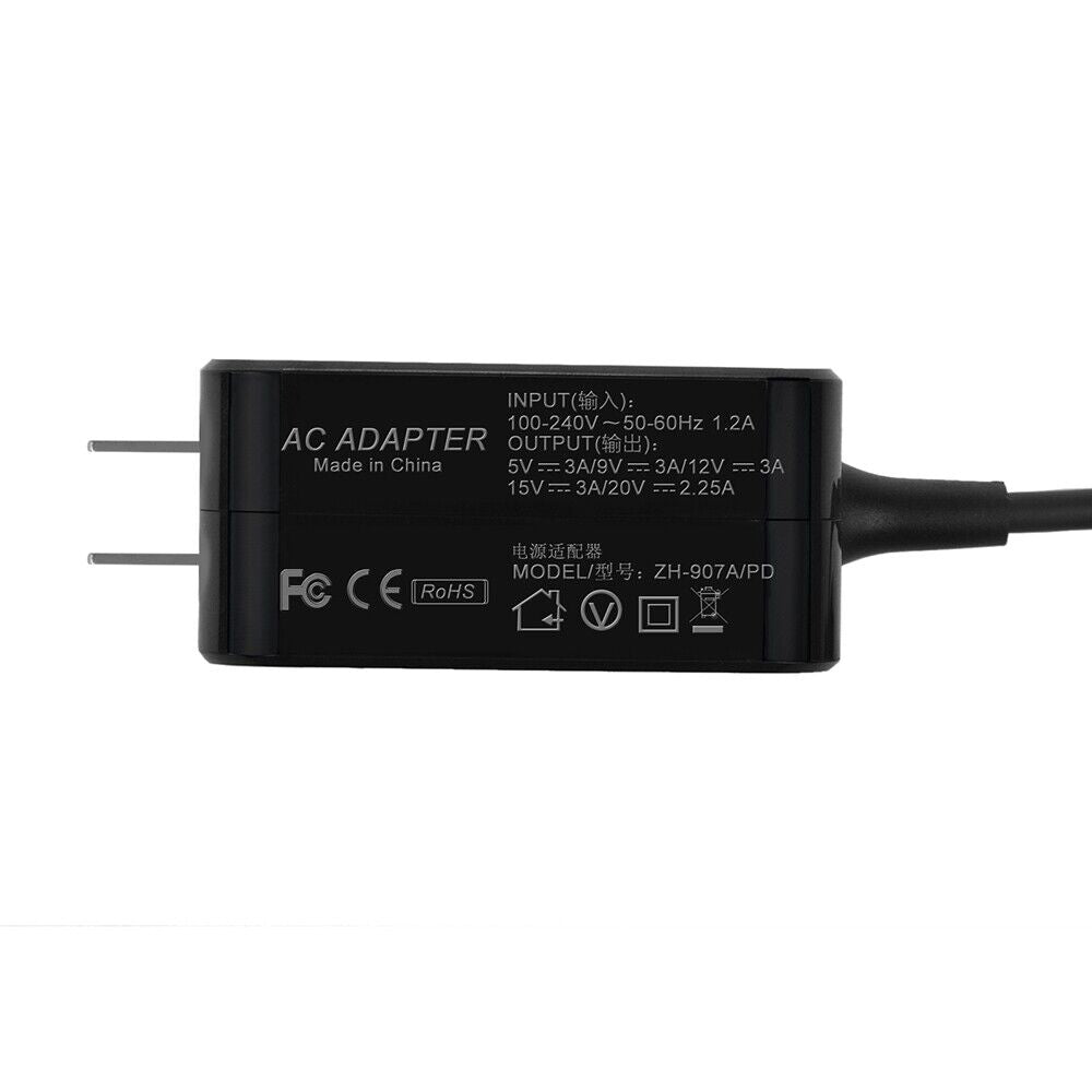 45W Type-C Adapter Laptop Charger for Lenovo AD045G4 HP Dell APPLE ASUS Power