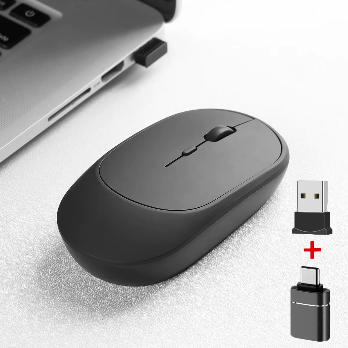 2.4Gh Wireless Gaming Mouse Dual Modes Bluetooth Ultra-Low Power Consumption,Compatible with PC Mac Computers Laptops Mute