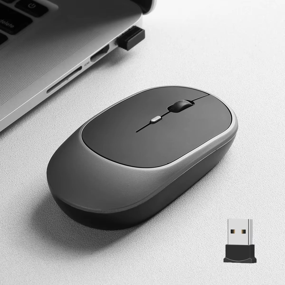 2.4Gh Wireless Gaming Mouse Dual Modes Bluetooth Ultra-Low Power Consumption,Compatible with PC Mac Computers Laptops Mute