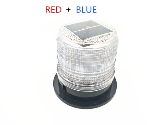 6 Colors LED Solar Waterproof Flash Warning Light Ceiling Strobe Light with Strong Magnetic Traffic and Road Beacon Light