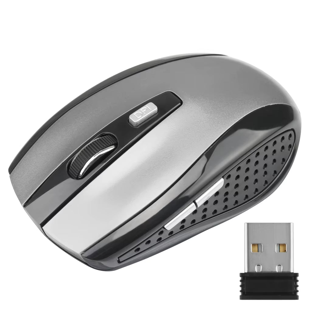 2.4G Wireless Mouse Bluetooth Mouse Ergonomic 800/1200/1600DPI 6 Mute Buttons Mouse for Macbook Tablet Laptops Computer PC