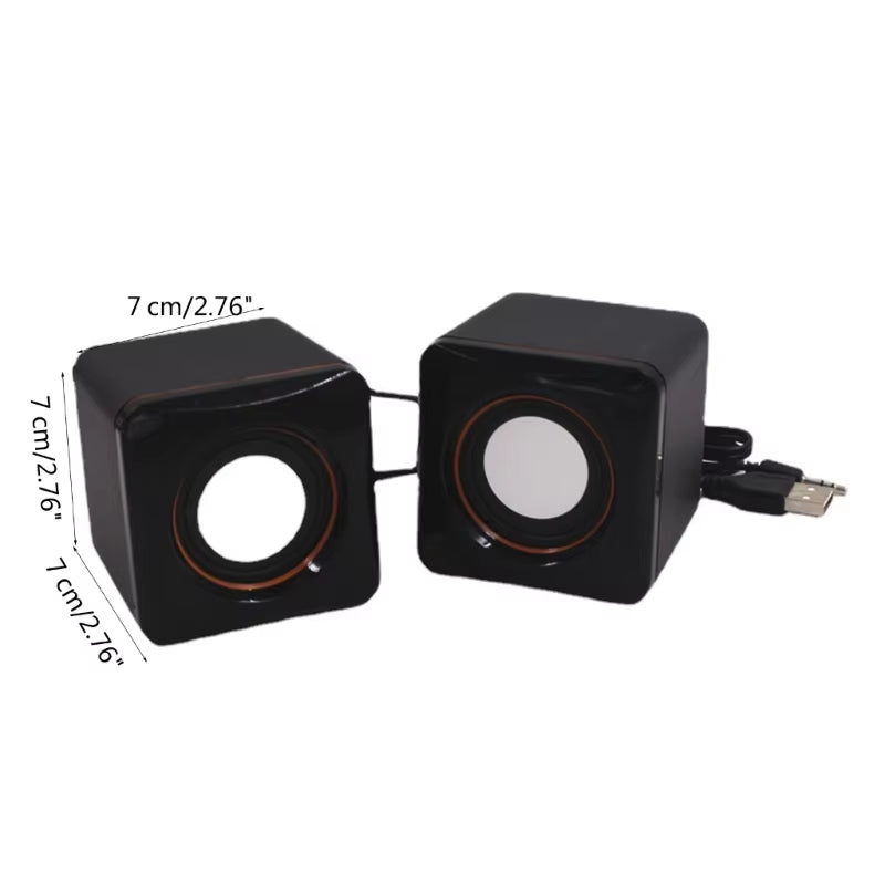 101Z USB Computer Small Horn Desktop Computer Laptops Phone Loudpeaker Mini Office Subwoofer Speaker Output RMS 3W2 Dropship