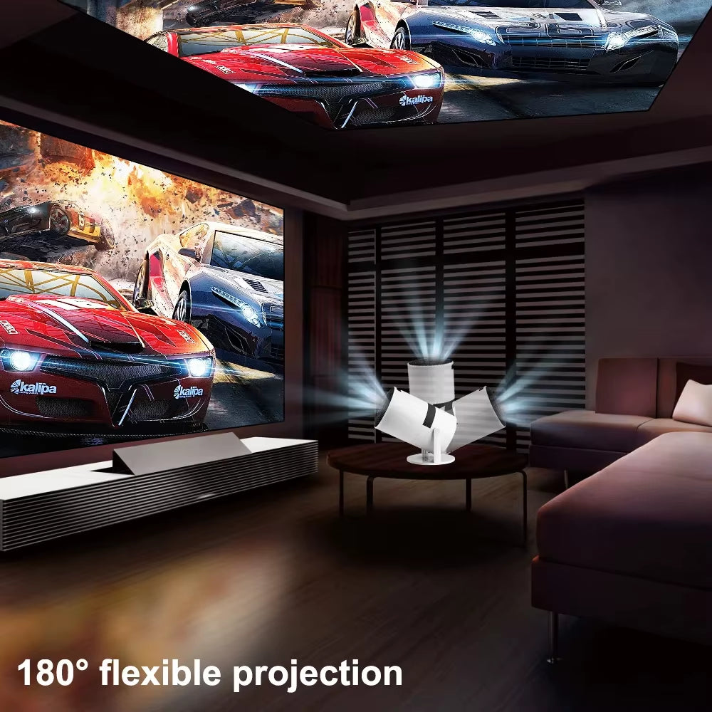 P300 Projector 8K AVI Android11 2.4G/5G Wifi BT5.1 Smart TV 720P Cinema 180 Degree Free Projection Outdoor for Movie New