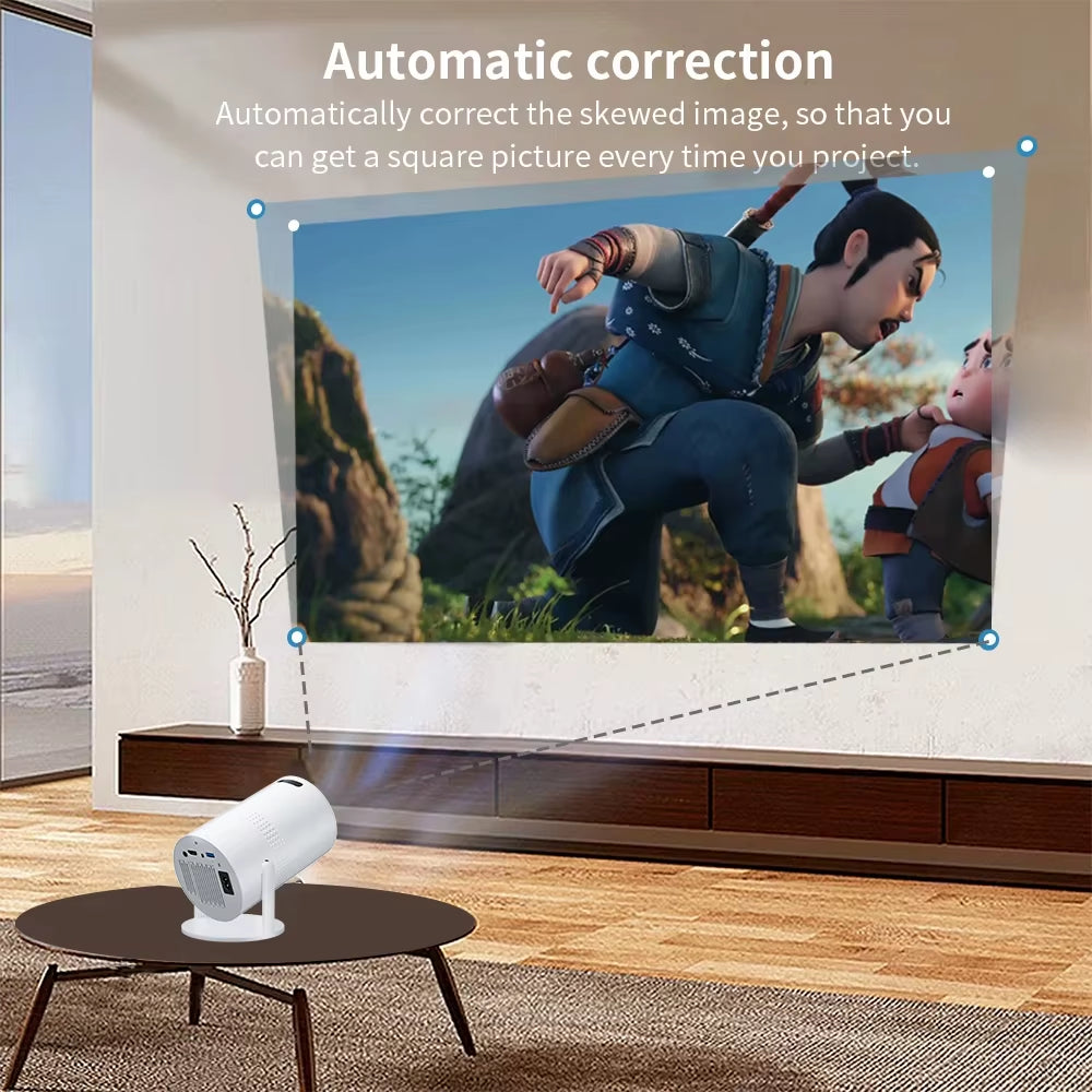 P300 Projector 8K AVI Android11 2.4G/5G Wifi BT5.1 Smart TV 720P Cinema 180 Degree Free Projection Outdoor for Movie New