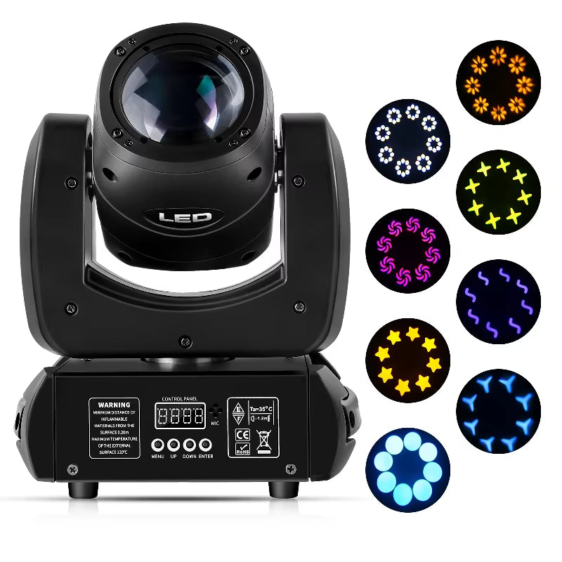 100W Spot LED Beam Moving Head Light Stage Show Disco DJ Party Light Club Bar Dmx512 Light LED Effect Light Stage Show