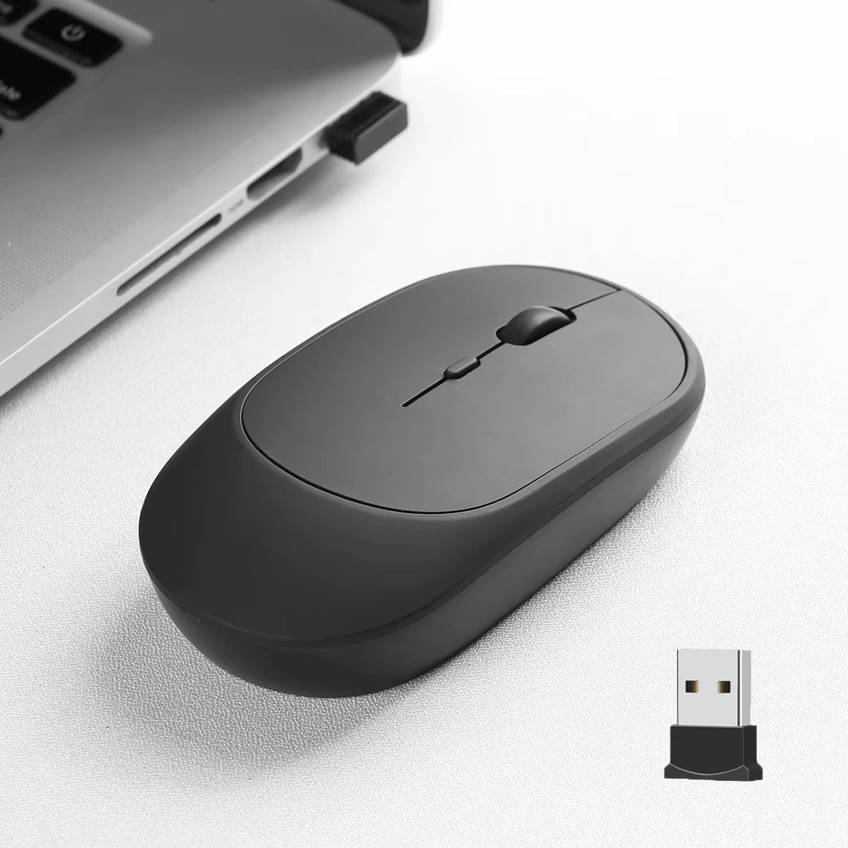 2.4Gh Wireless Gaming Mouse Dual Modes Bluetooth Ultra-Low Power Consumption,Compatible with PC Mac Computers Laptops Mute