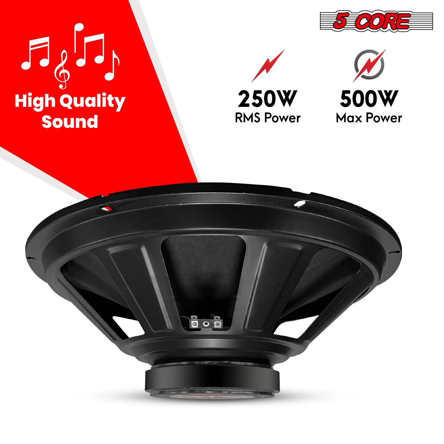 5Core 15 Inch Subwoofer Speaker 2000W Peak 8Ohm Full Range Replacement DJ Woofer