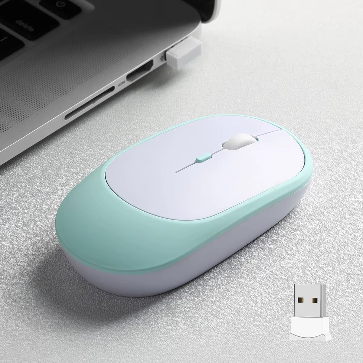 2.4Gh Wireless Gaming Mouse Dual Modes Bluetooth Ultra-Low Power Consumption,Compatible with PC Mac Computers Laptops Mute