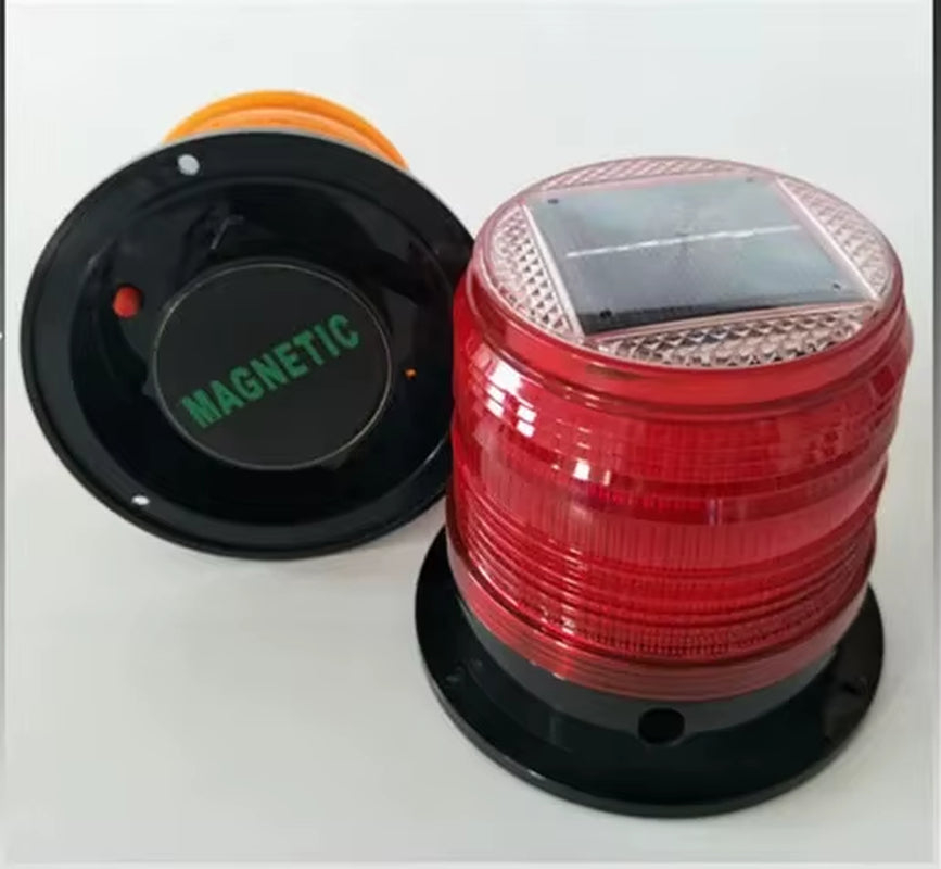 6 Colors LED Solar Waterproof Flash Warning Light Ceiling Strobe Light with Strong Magnetic Traffic and Road Beacon Light