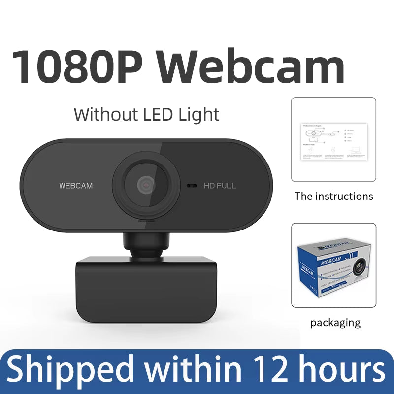 Micro 4K Webcam for Computer 2K Mini Webcam for PC Laptops Live Streaming FHD 1080P Web Camera for Work Meeting with Microphone