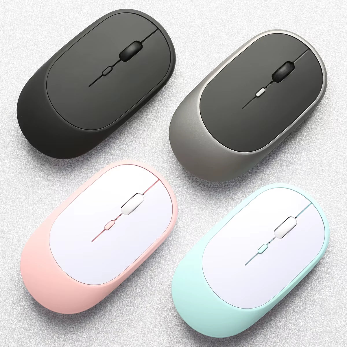 2.4Gh Wireless Gaming Mouse Dual Modes Bluetooth Ultra-Low Power Consumption,Compatible with PC Mac Computers Laptops Mute