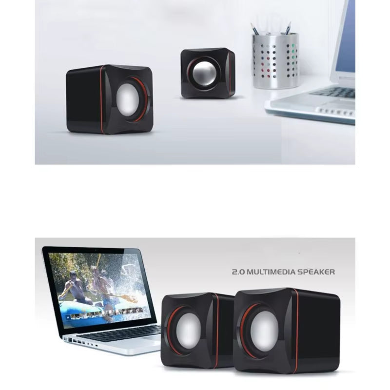 101Z USB Computer Small Horn Desktop Computer Laptops Phone Loudpeaker Mini Office Subwoofer Speaker Output RMS 3W2 Dropship